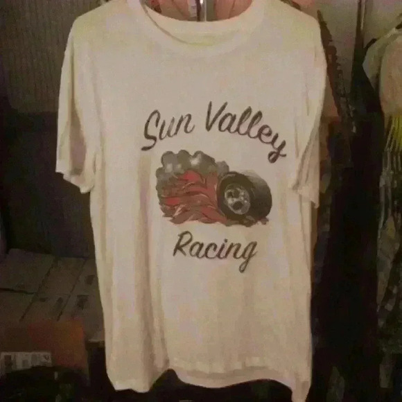 Lucky Brand "sun valley racing" tee shirt. Mens large - Picture 1 of 2